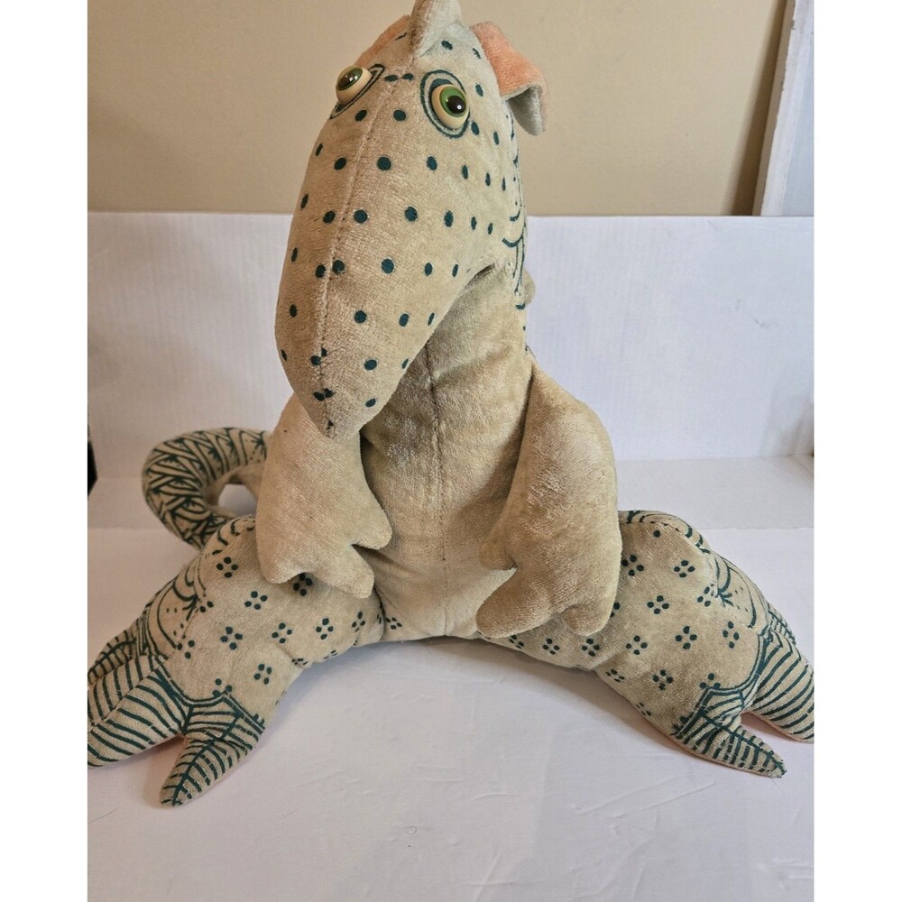 Vintage Rare 80s Australia Toy Berrini TV Stuffed Animal Dragon Dinosaur Signed